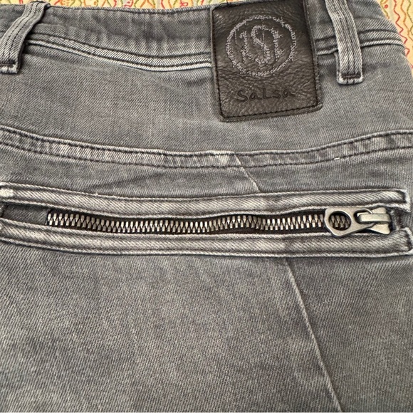 Salsa 1st Level Men’s Gray Denim Jeans Button Fly zippered pockets 38x34 - Picture 3 of 16